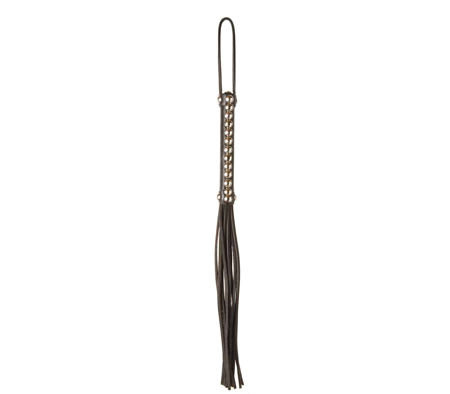 Black Studded Willy Whip