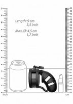 Mancage Model 18 - 3.5 Inches Silicone Cock Cage & Ballsplitter