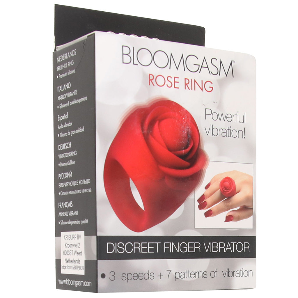 Bloomgasm Rose Ring Finger Vibe