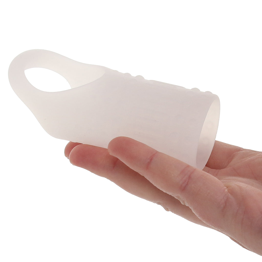 Basic Essentials Stimulation Enhancer Sleeve in Frosted