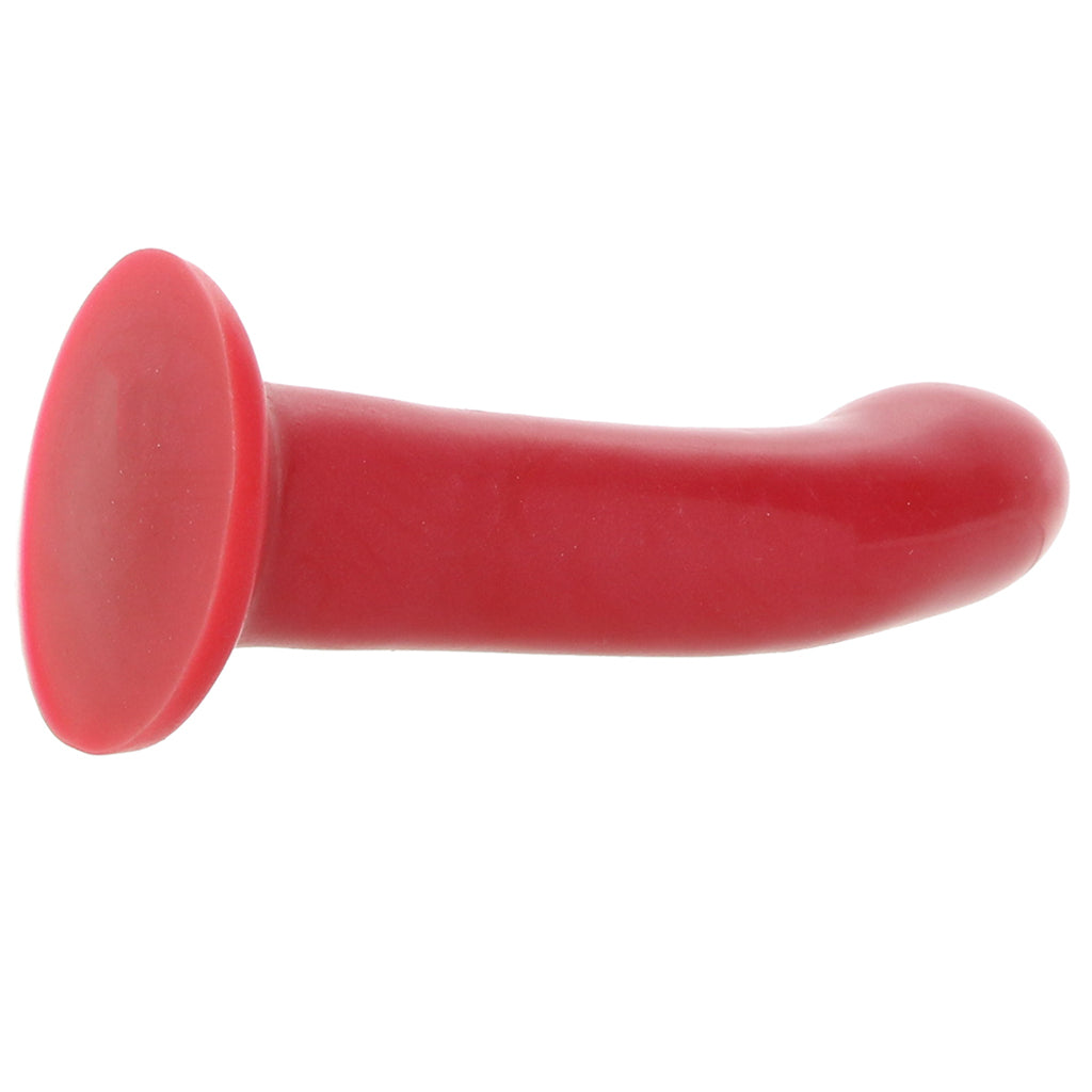5 Inch Silicone G-Spot Dildo in Red