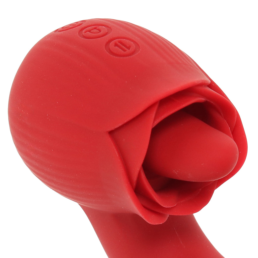 Bloomgasm Boom Bloom Thrusting & Licking Rose Vibe