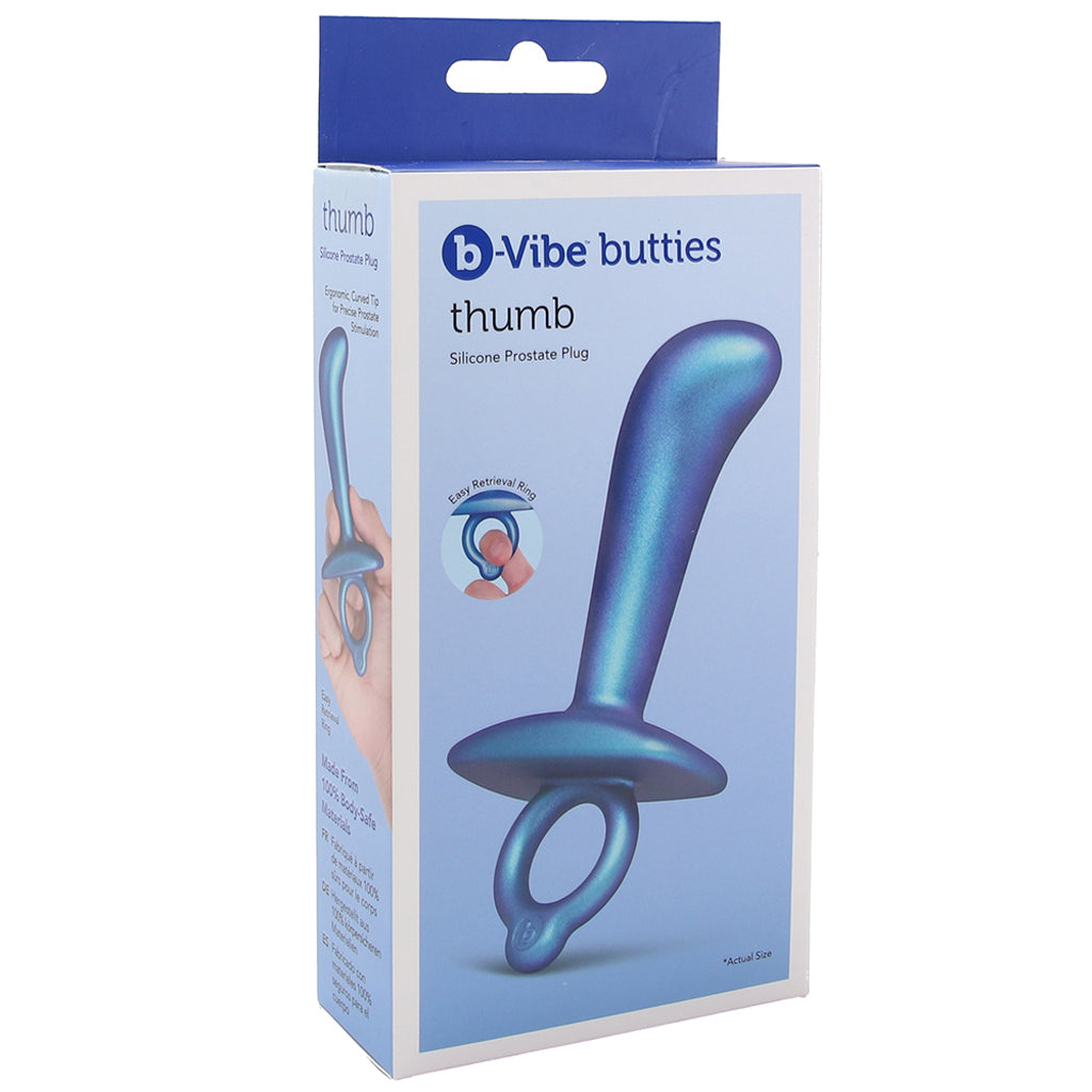 b-Vibe Butties Thumb Silicone Prostate Plug