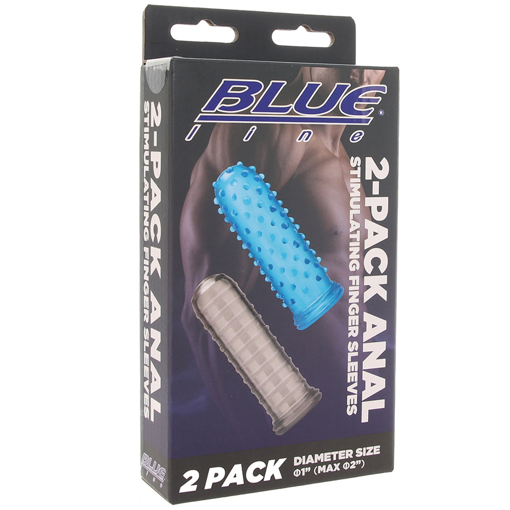 Blue Line 2-Pack Anal Finger Sleeves