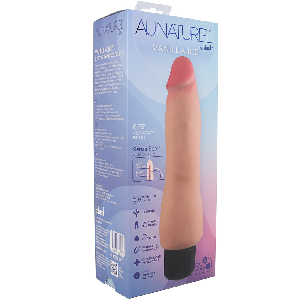 Au Natural Vanilla Ice 8.75 Inch Realistic Vibe