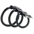 Blue Line 3 Ring Silicone Gates of Hell with Leash Lead