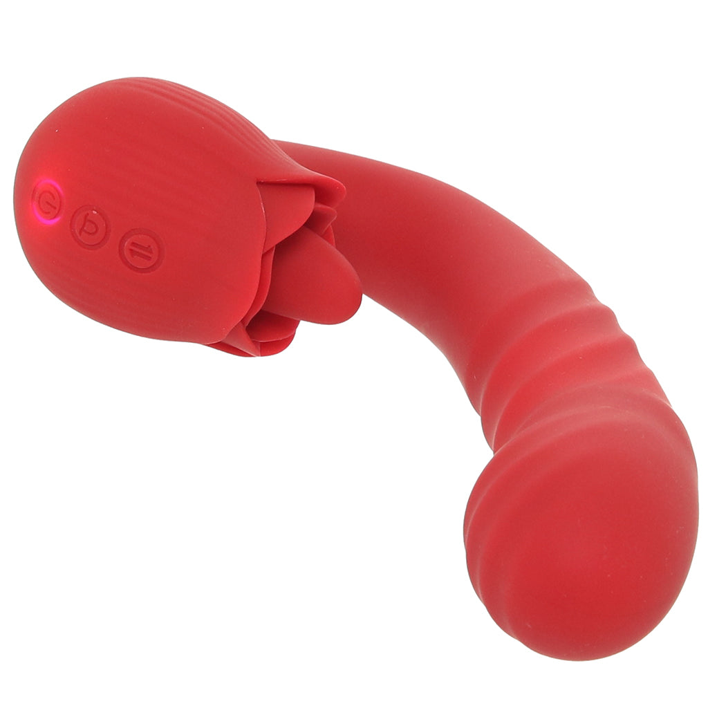 Bloomgasm Boom Bloom Thrusting & Licking Rose Vibe