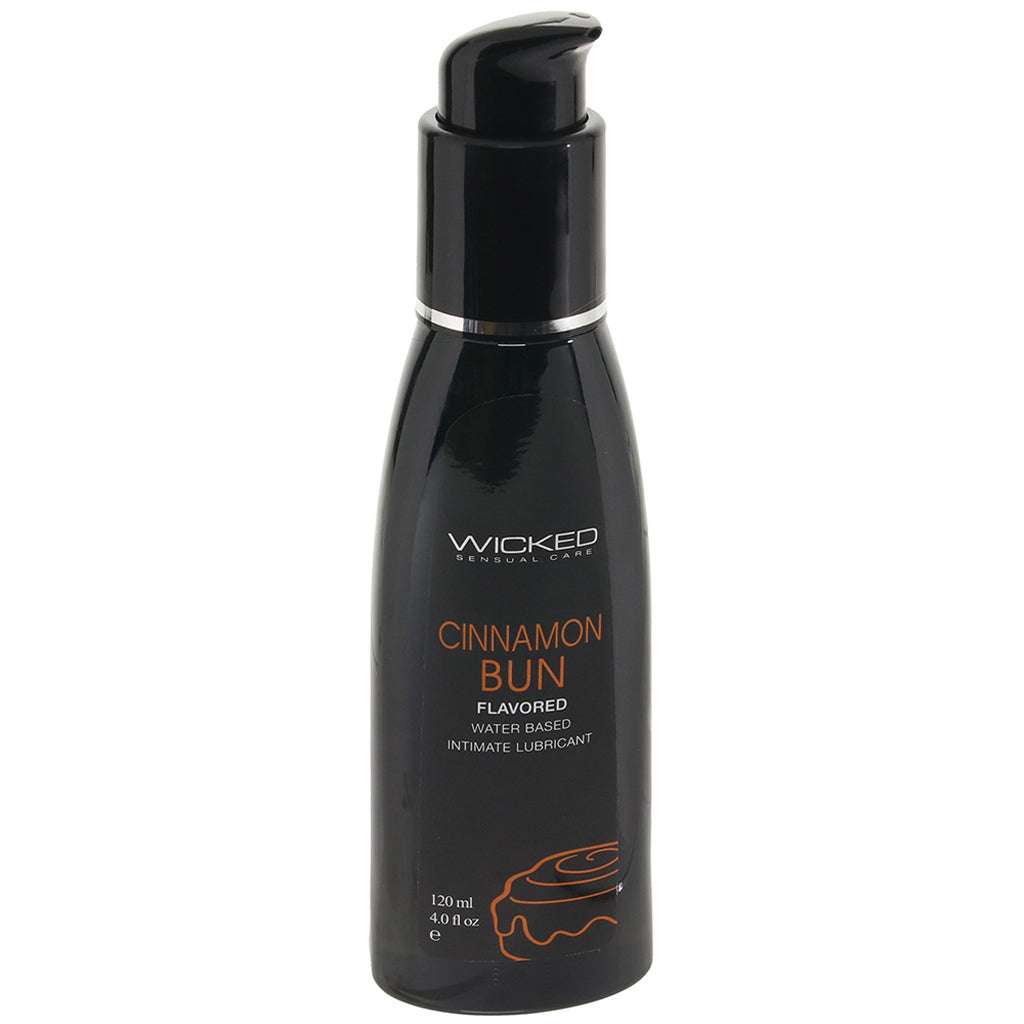 Aqua Flavored Lube 4oz/120ml in Cinnamon Bun