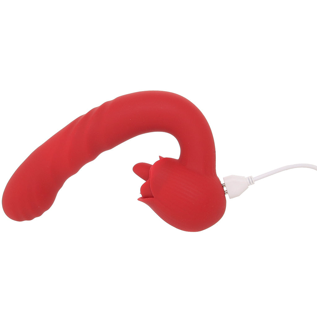 Bloomgasm Boom Bloom Thrusting & Licking Rose Vibe