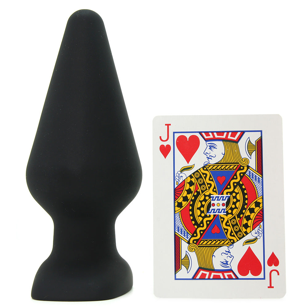 All About Anal Seamless Silicone 6 Inch Butt Plug in Black