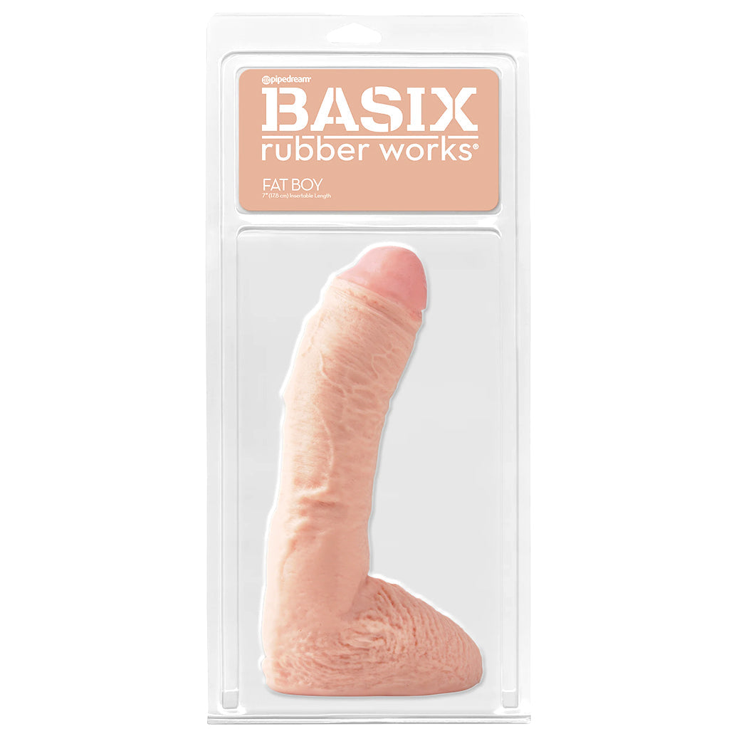 Basix 10 Inch Fat Boy Dildo in Light