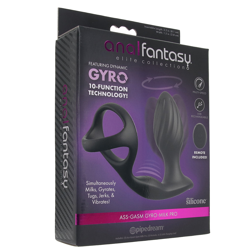 Ass-gasm Gyro-Milk Pro Ring & Plug