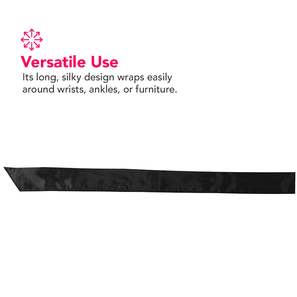 Black & White Satin Bondage Tie