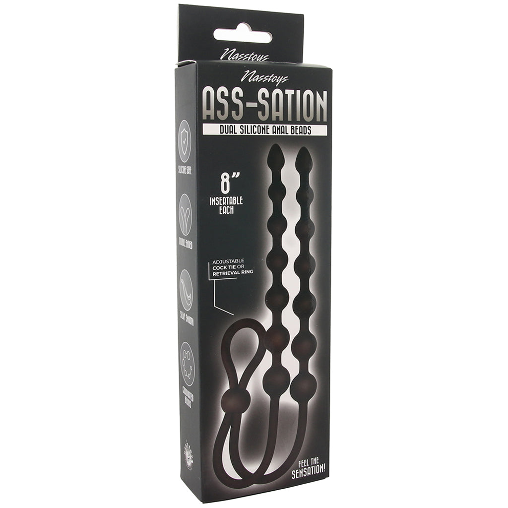 Ass-Station Dual Silicone Anal Beads