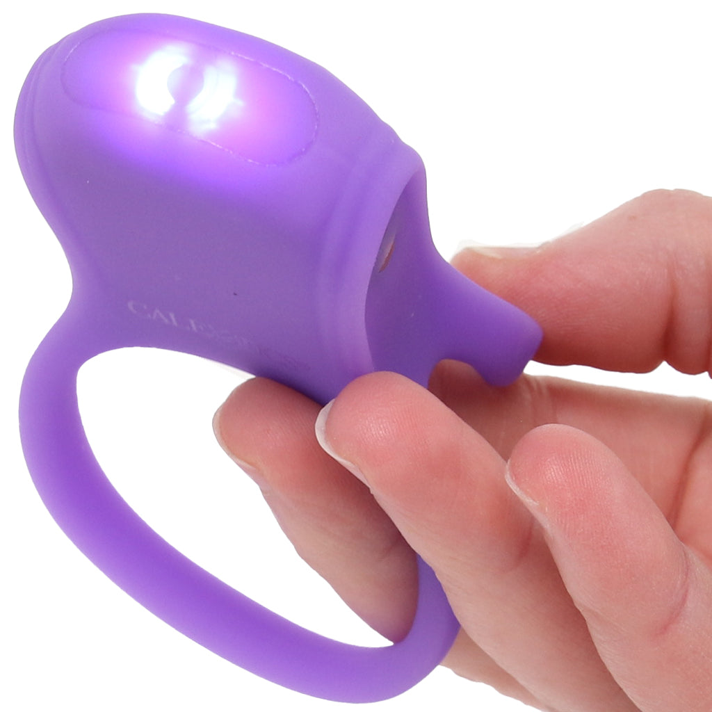 Basic Essentials Dual Support Vibrating Cock Ring