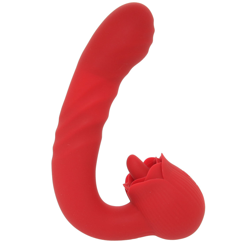 Bloomgasm Boom Bloom Thrusting & Licking Rose Vibe