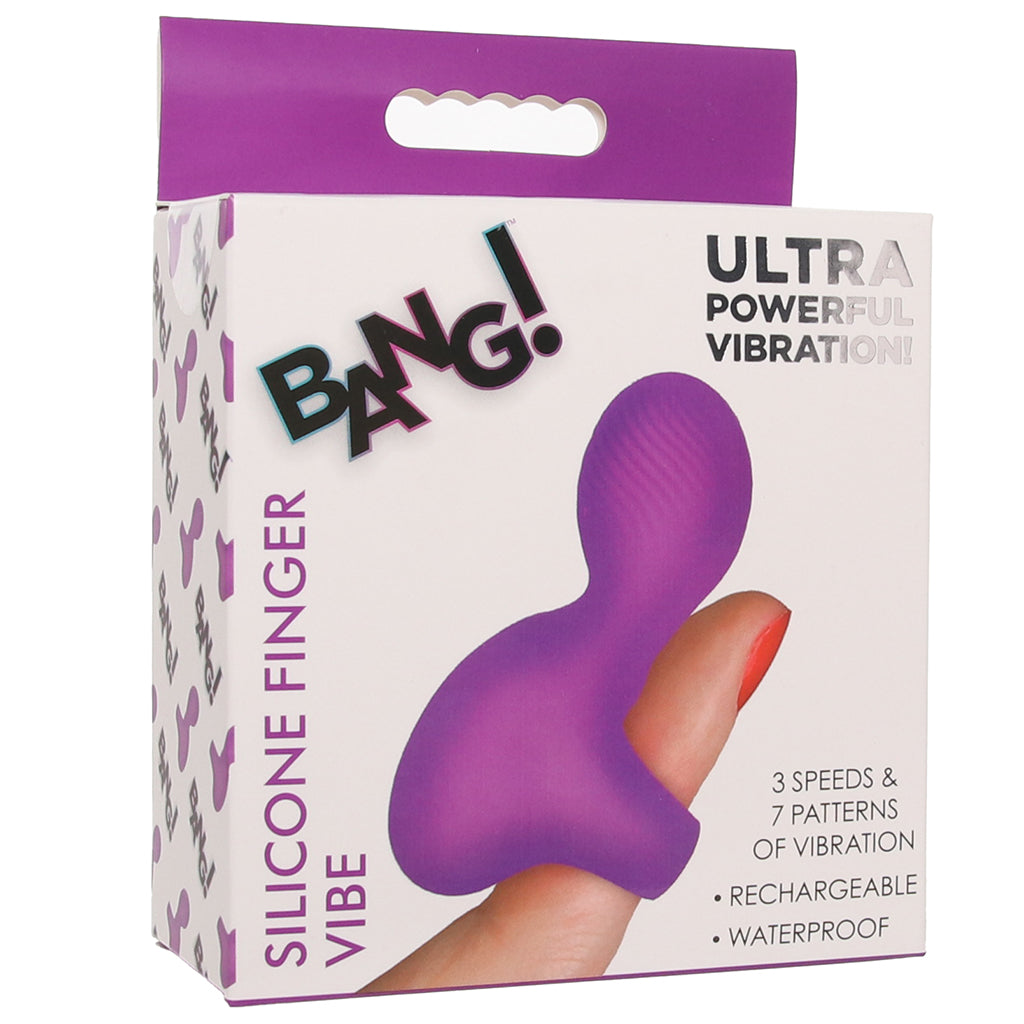 Bang! Silicone Finger Vibe in Purple