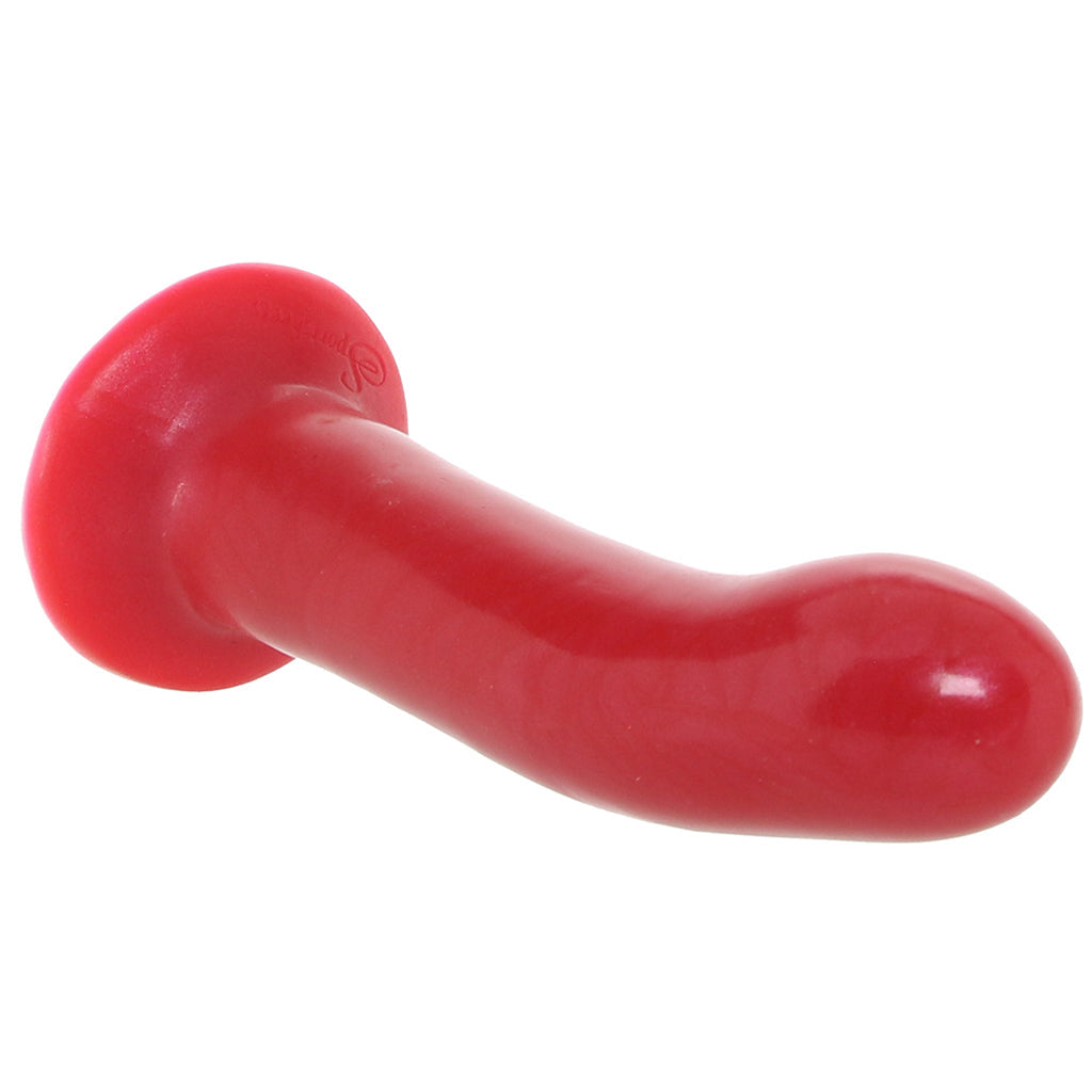 5 Inch Silicone G-Spot Dildo in Red