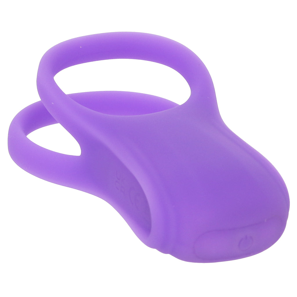 Basic Essentials Dual Support Vibrating Cock Ring