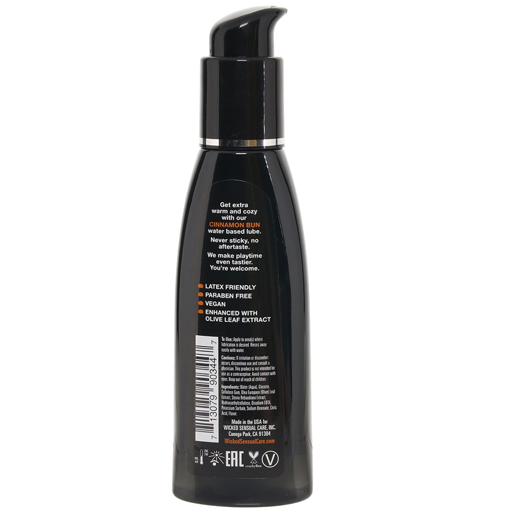 Aqua Flavored Lube 4oz/120ml in Cinnamon Bun