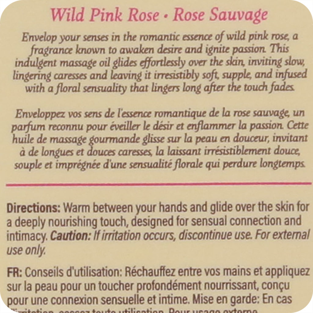 At Night Massage Oil 2oz/60ml in Wild Pink Rose