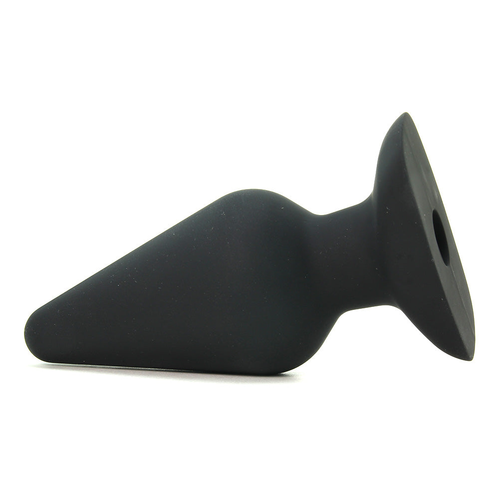 All About Anal Seamless Silicone 6 Inch Butt Plug in Black