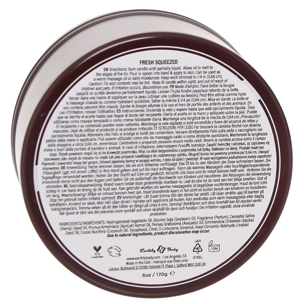 3-in-1 Massage Candle 6oz/170g in Fresh Squeezed