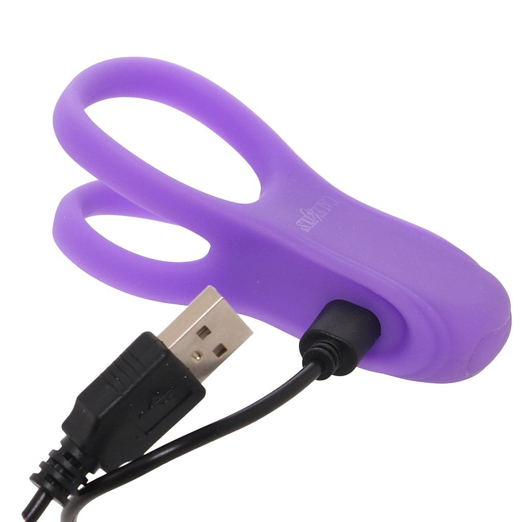 Basic Essentials Dual Support Vibrating Cock Ring