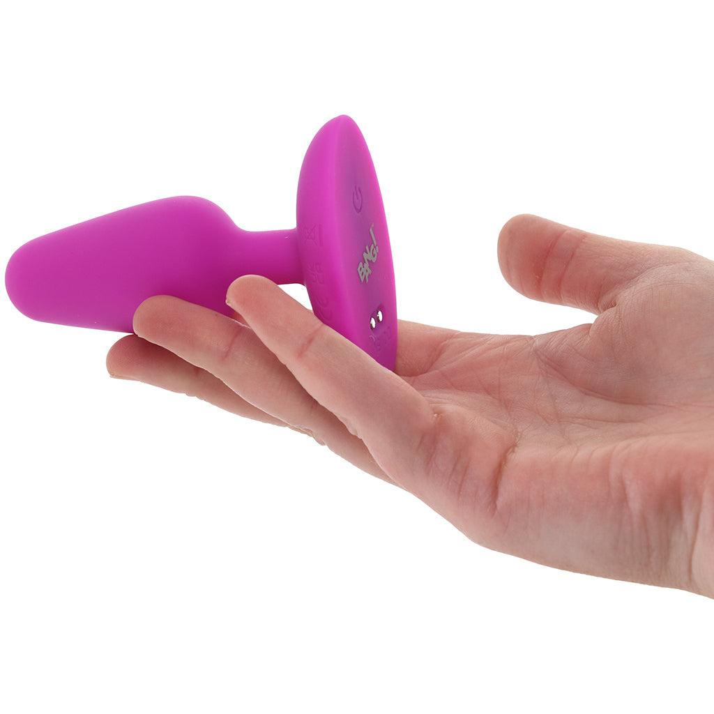 Bang! Vibrating Silicone Butt Plug in Purple