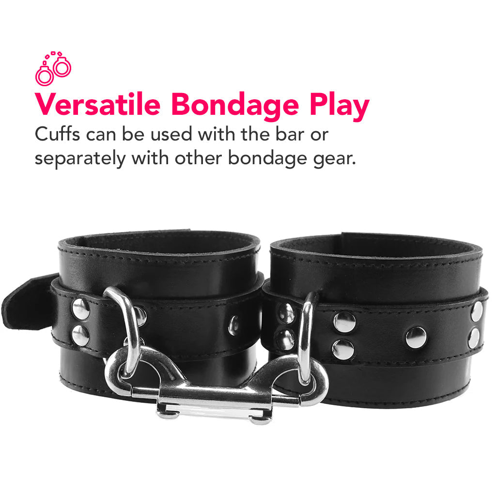 Adjustable Leg Spreader Bar in Black