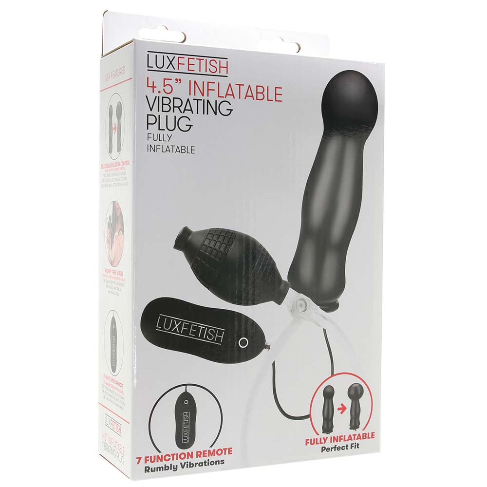 4.5 Inch Inflatable Vibrating Plug
