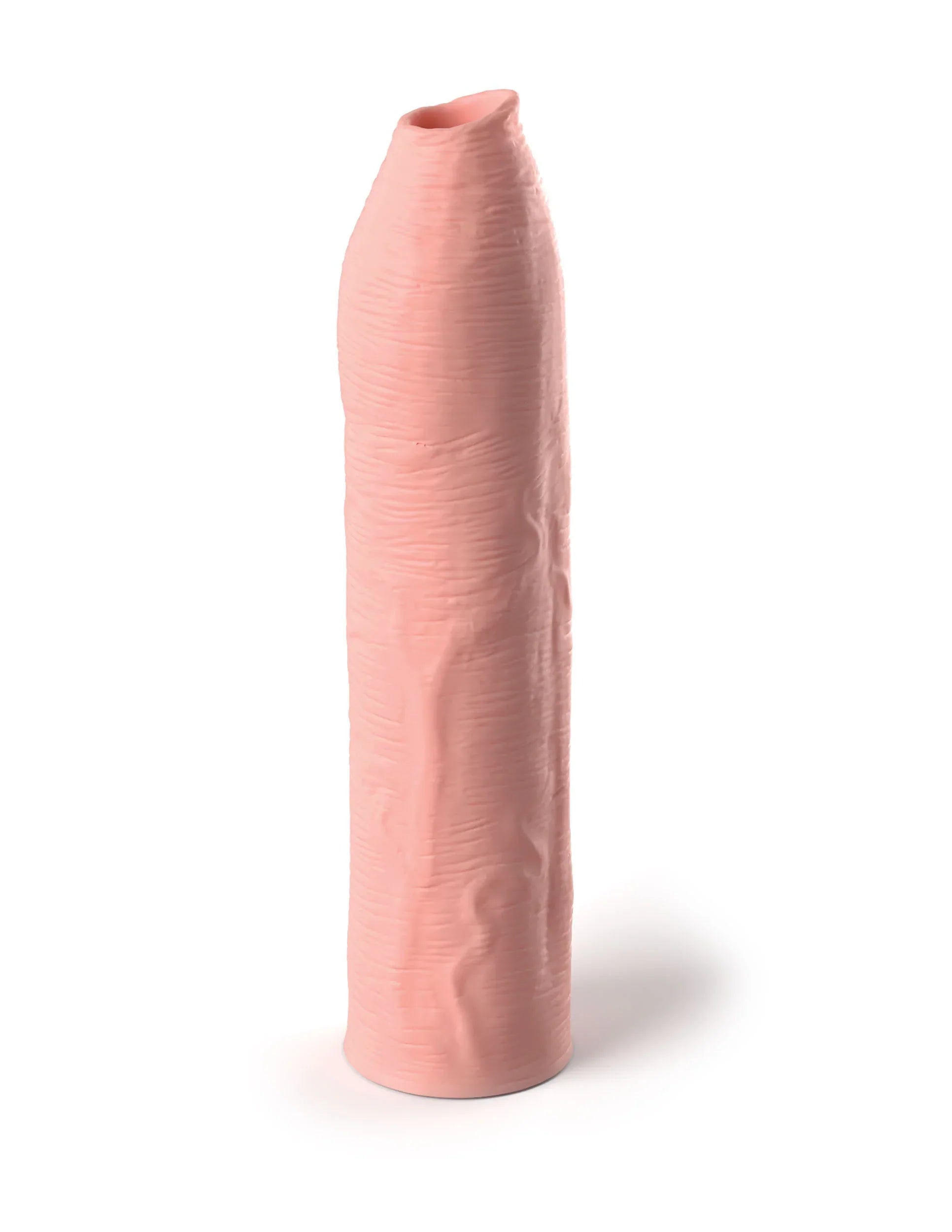 Uncut Silicone Penis Enhancer, 7-Inches, Hood-Up Foreskin