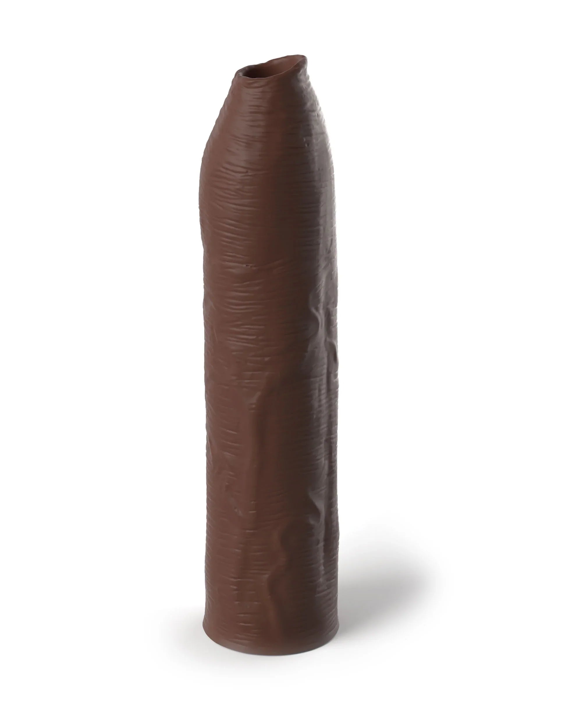 Uncut Silicone Penis Enhancer, 7-Inches, Hood-Up Foreskin