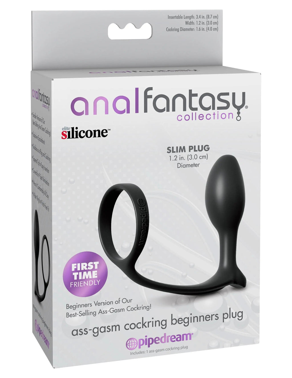 Ass-Gasm® Cock Ring Beginners Plug