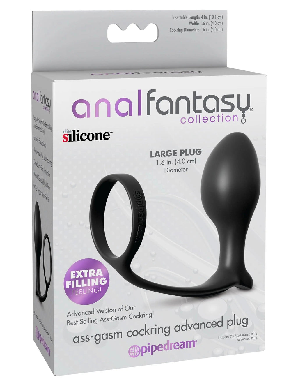 Ass-Gasm® Cock Ring Advanced Plug