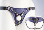 Aslan Prince Minx Purple Leather Strap-On Harness