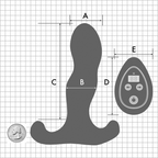 Aneros Vice 2 Vibrating Dual Motor Prostate Massager with Remote Control