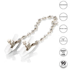 CalExotics Nipple Play Nipple Clamps with Crystal Chain