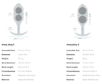 b-Vibe Snug Plug Weighted Silicone Butt Plugs - 7 Sizes