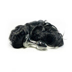 Crystal Delights Pony Tail Plug, Glass with 4 Tail Colors